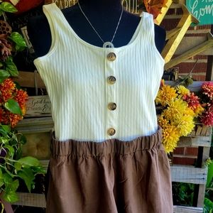 Scoop Neckline Romper